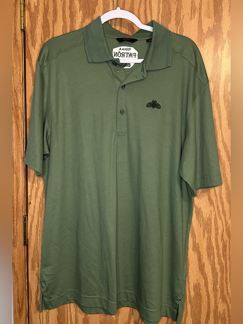 Callaway Performance Polo 100% Super Soft Cotton Petron Tequila Size Large
